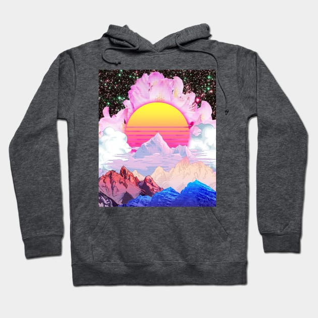 Flower Sunrise Hoodie by SpaceInColor